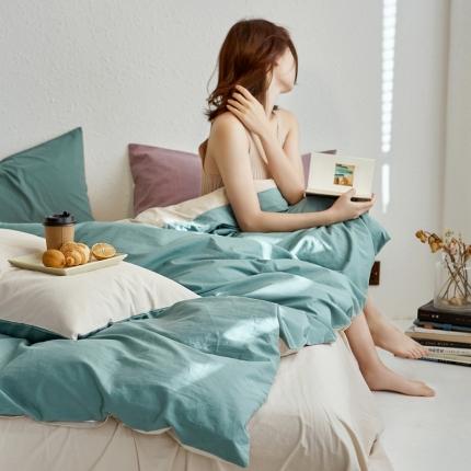 91家纺网 家纺一手货源 找家纺 （总）希文 2022新款40s加密全棉水洗双拼四件套