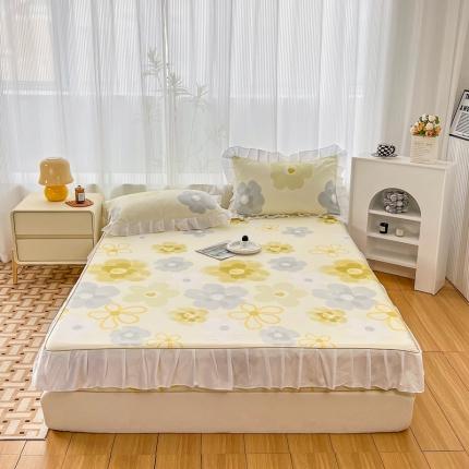 91家纺网 家纺一手货源 找家纺 （总）艺玲2022新款韩版磨毛花边款床裙床笠