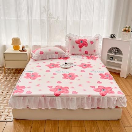 91家纺网 家纺一手货源 找家纺 （总）艺玲2022新款韩版磨毛花边款床裙床笠