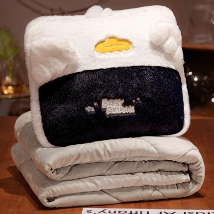 91家纺网 家纺一手货源 找家纺 （总）仟亿莱 2022新款捂脸动物加绒加厚抱枕被