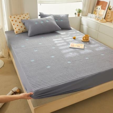 91家纺网 家纺一手货源 找家纺 总 丽芙A类全棉13372大豆抗菌拷边定位绣花床笠雏菊四季款