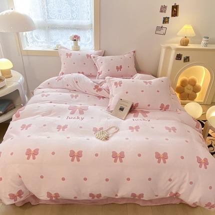 91家纺网 家纺一手货源 找家纺 （总）沐慕  2022新款牛奶绒四件套