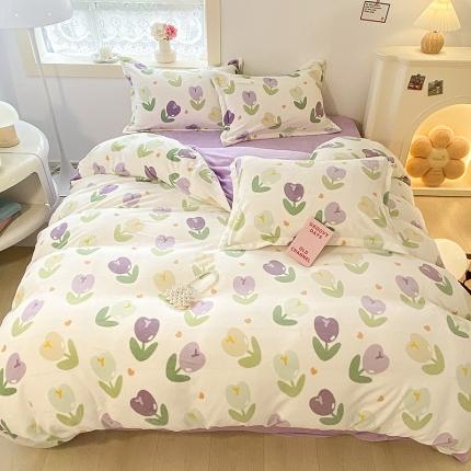 91家纺网 家纺一手货源 找家纺 （总）沐慕  2022新款牛奶绒四件套