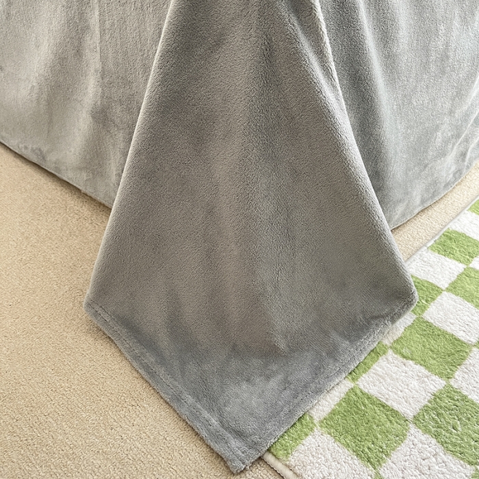 91家纺网 家纺一手货源 找家纺 2022新款爆款慕尚高克重田园风印花牛奶绒四件套 杜比