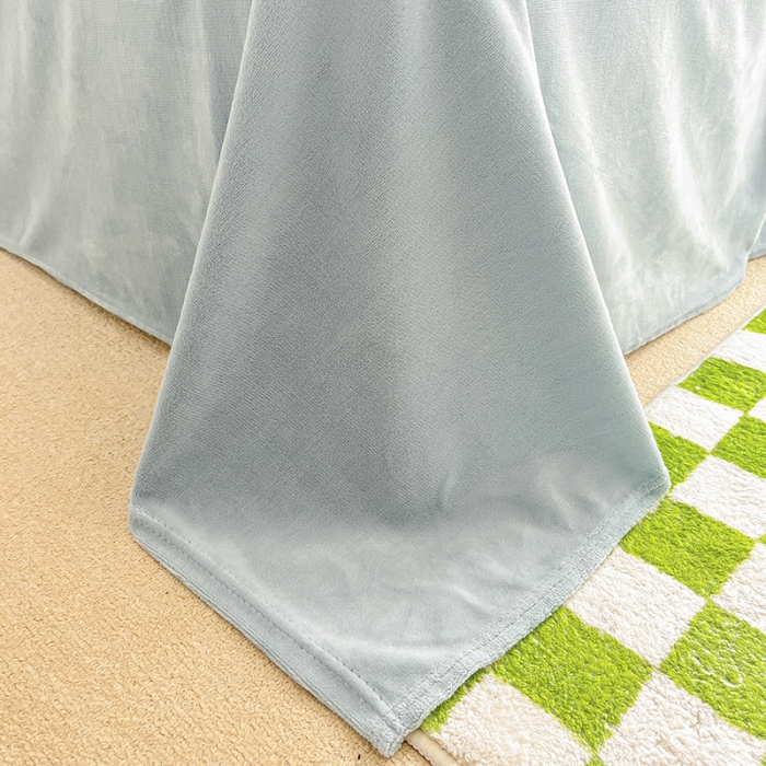 91家纺网 家纺一手货源 找家纺 2022新款爆款慕尚高克重田园风印花牛奶绒四件套 小太熊