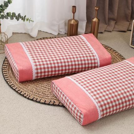 91家纺网 家纺一手货源 找家纺 （总）织布人 2022新款纯棉水洗棉宫廷风荞麦枕硬方枕头枕芯