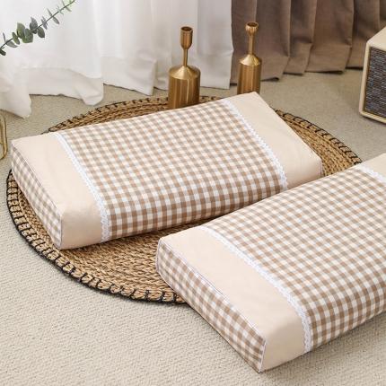 91家纺网 家纺一手货源 找家纺 （总）织布人 2022新款纯棉水洗棉宫廷风荞麦枕硬方枕头枕芯