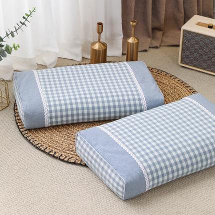 91家纺网 家纺一手货源 找家纺 （总）织布人 2022新款纯棉水洗棉宫廷风荞麦枕硬方枕头枕芯