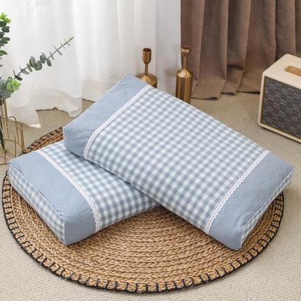 91家纺网 家纺一手货源 找家纺 （总）织布人 2022新款纯棉水洗棉宫廷风荞麦枕硬方枕头枕芯