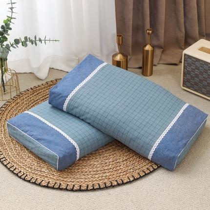 91家纺网 家纺一手货源 找家纺 （总）织布人 2022新款纯棉水洗棉宫廷风荞麦枕硬方枕头枕芯