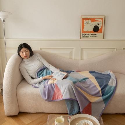 91家纺网 家纺一手货源 找家纺 舒梦琪爆款加厚小清新牛奶绒空调毯披肩毯卡通午睡毛毯 惟妙惟肖