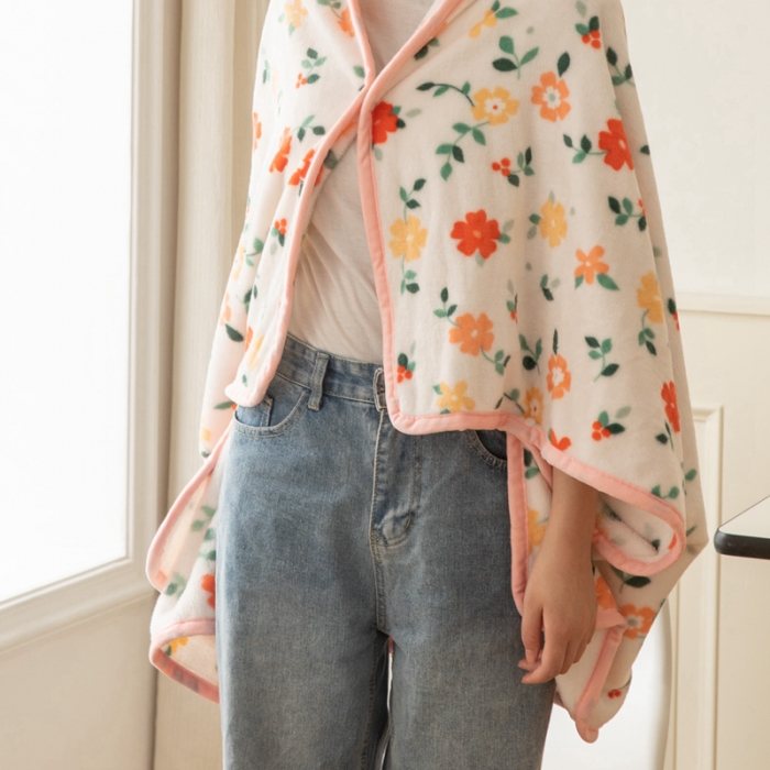 91家纺网 家纺一手货源 找家纺 舒梦琪爆款加厚小清新牛奶绒空调毯披肩毯卡通午睡毛毯 春意盎然