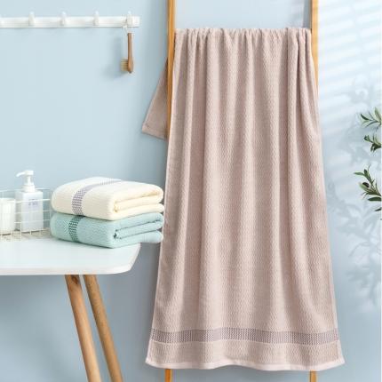 91家纺网 家纺一手货源 找家纺 （总）朴尔 2022新款全棉32股波浪纹系列毛巾浴巾