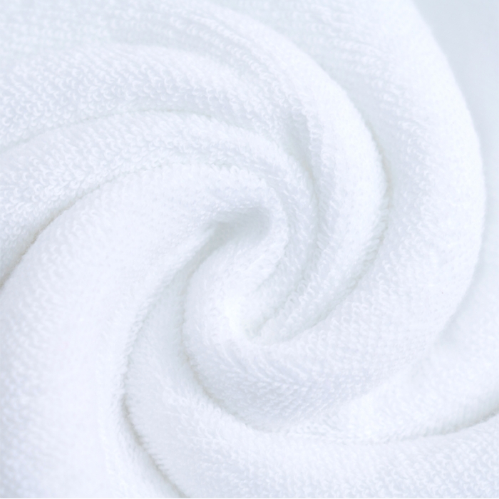 91家纺网 家纺一手货源 找家纺 朴尔2022新款全棉32股毛巾浴巾--大立体棱形系列 35*75毛巾-纯白色
