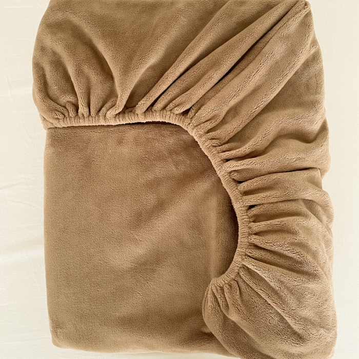 91家纺网 家纺一手货源 找家纺 法芙娜 A类牛奶棉单层床笠 咖