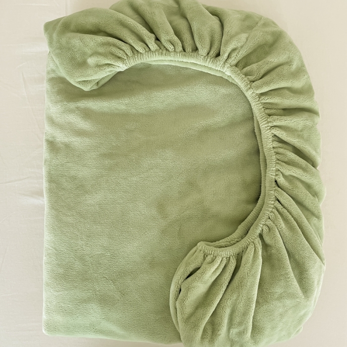 91家纺网 家纺一手货源 找家纺 法芙娜 A类牛奶棉单层床笠 绿