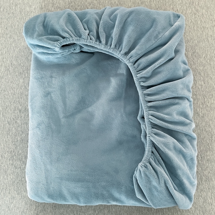 91家纺网 家纺一手货源 找家纺 法芙娜 A类牛奶棉单层床笠 浅蓝