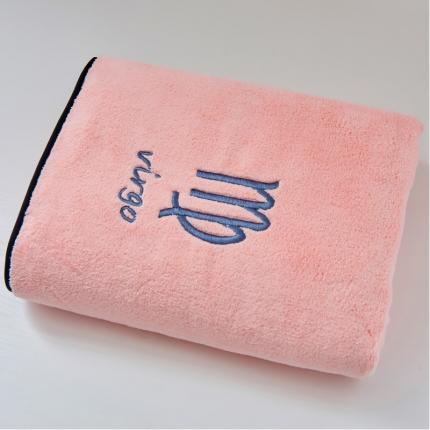 朴尔 2022新款十二星座毛巾浴巾系列 70*140浴巾-处女座-粉色