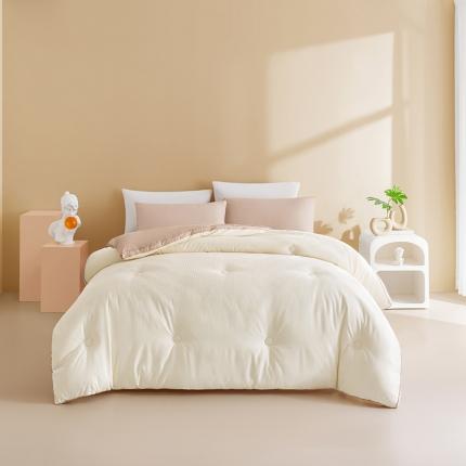 91家纺网 家纺一手货源 找家纺 卡巴伦 爆款新款千鸟格提花A类大豆被冬被 千鸟格-卡其