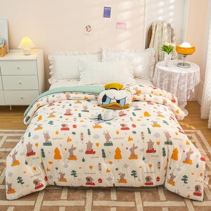 芯恋 2025新款针织棉豆豆被加厚冬被春秋被被芯 嘟嘟兔