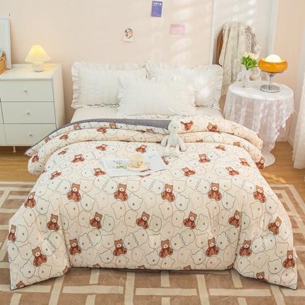 芯恋 2025新款针织棉豆豆被加厚冬被春秋被被芯 哆哆熊