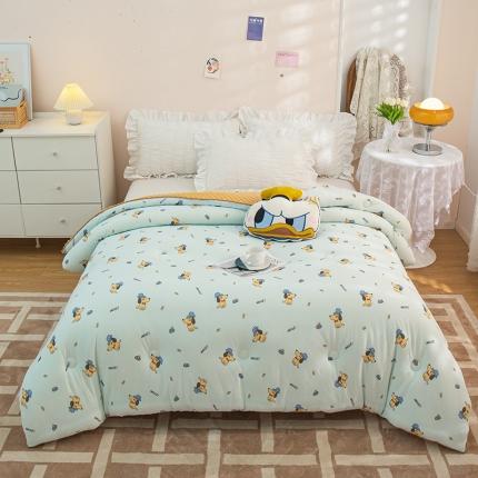 芯恋 2025新款针织棉豆豆被加厚冬被春秋被被芯 帽子先生