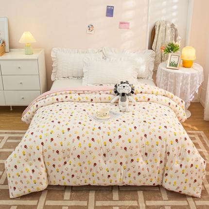 芯恋 2025新款针织棉豆豆被加厚冬被春秋被被芯 向阳花