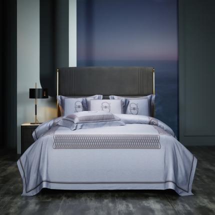 缔缦 2022新款120s数码印花四件套 艾维尔