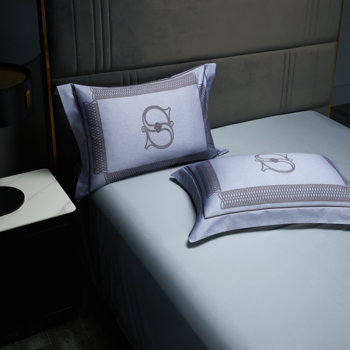 91家纺网 家纺一手货源 找家纺 缔缦 2022新款120s数码印花四件套 艾维尔