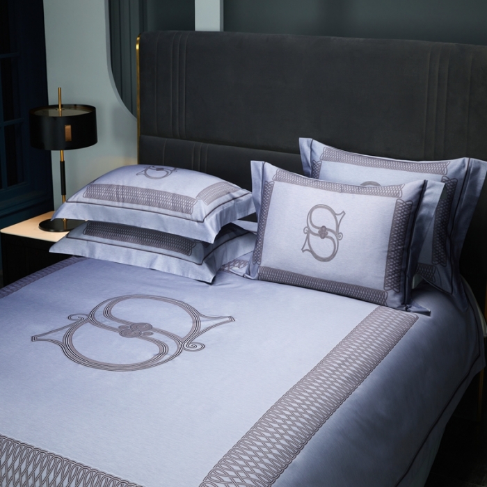 91家纺网 家纺一手货源 找家纺 缔缦 2022新款120s数码印花四件套 艾维尔