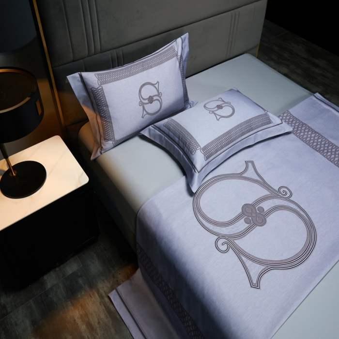 91家纺网 家纺一手货源 找家纺 缔缦 2022新款120s数码印花四件套 艾维尔