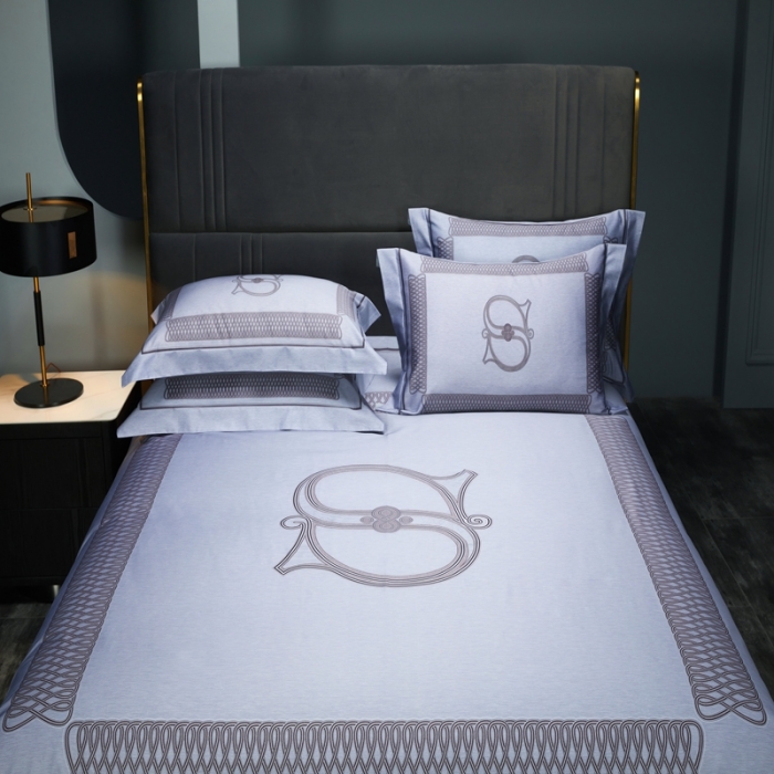 91家纺网 家纺一手货源 找家纺 缔缦 2022新款120s数码印花四件套 艾维尔