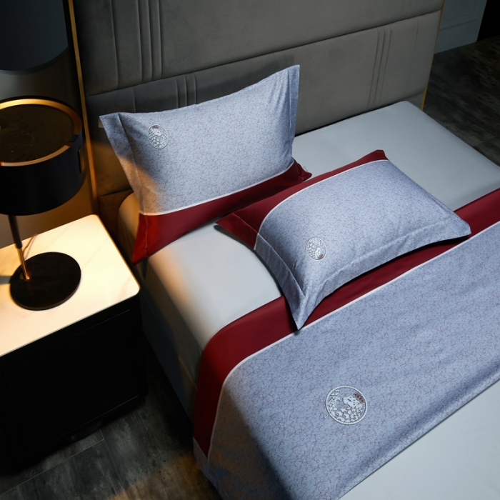 91家纺网 家纺一手货源 找家纺 缔缦 2022新款120s数码印花四件套 凯尔