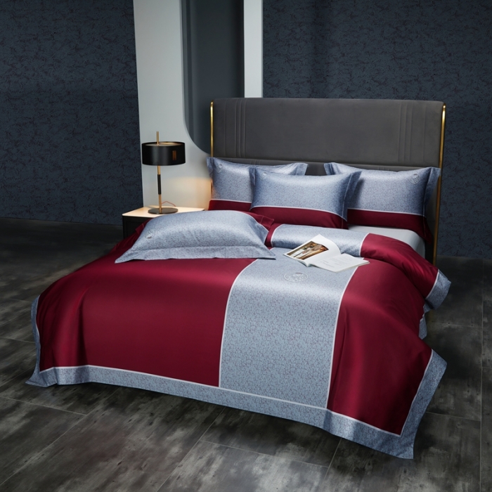 91家纺网 家纺一手货源 找家纺 缔缦 2022新款120s数码印花四件套 凯尔