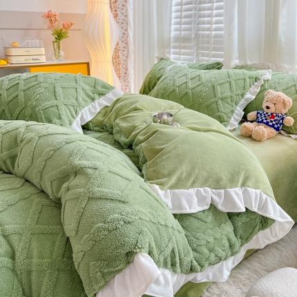 91家纺网 家纺一手货源 找家纺 （总）澳梵 2023新款塔芙绒韩版四件套