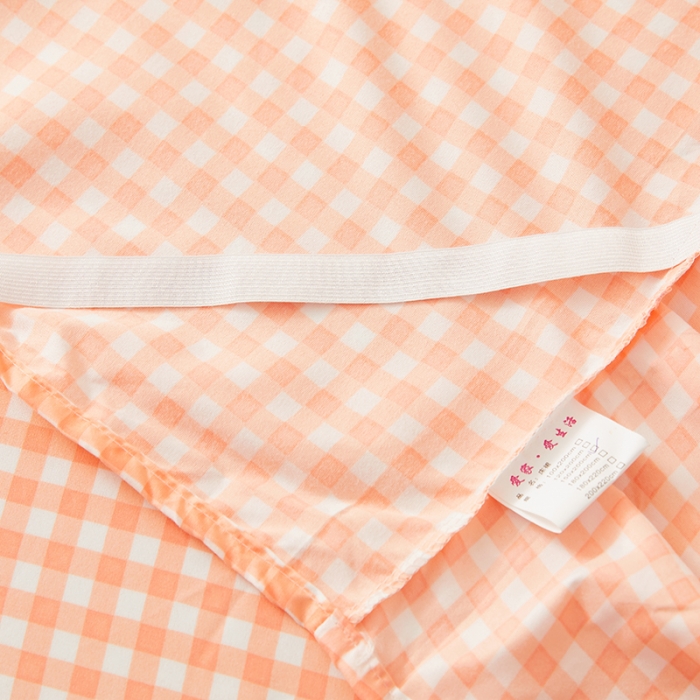 91家纺网 家纺一手货源 找家纺 艾裙海床笠 2025新款乐卡棉亲肤韩版小清新四件套 爱心兔