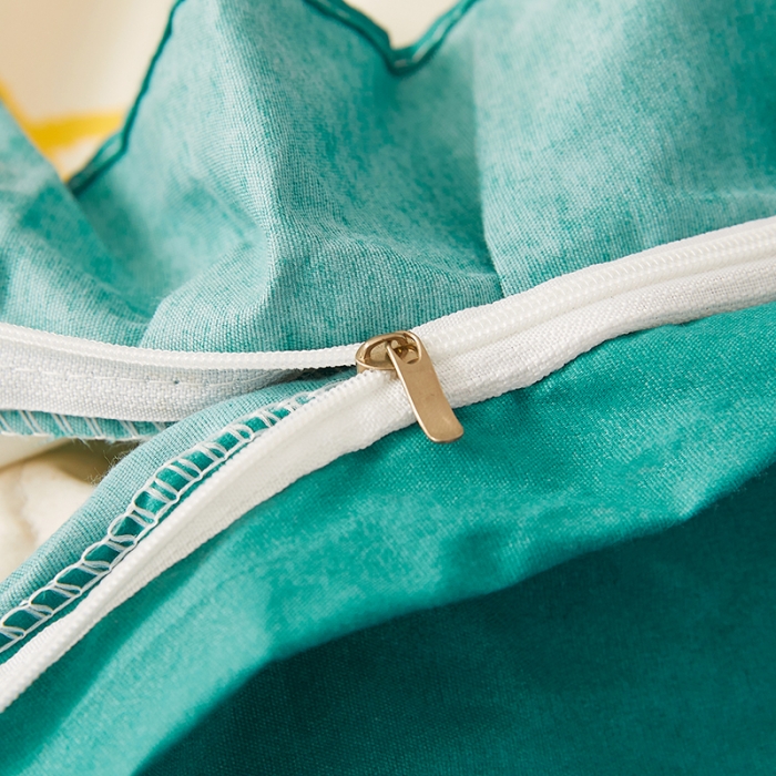 91家纺网 家纺一手货源 找家纺 艾裙海床笠 2025新款乐卡棉亲肤韩版小清新四件套 恐龙乐园