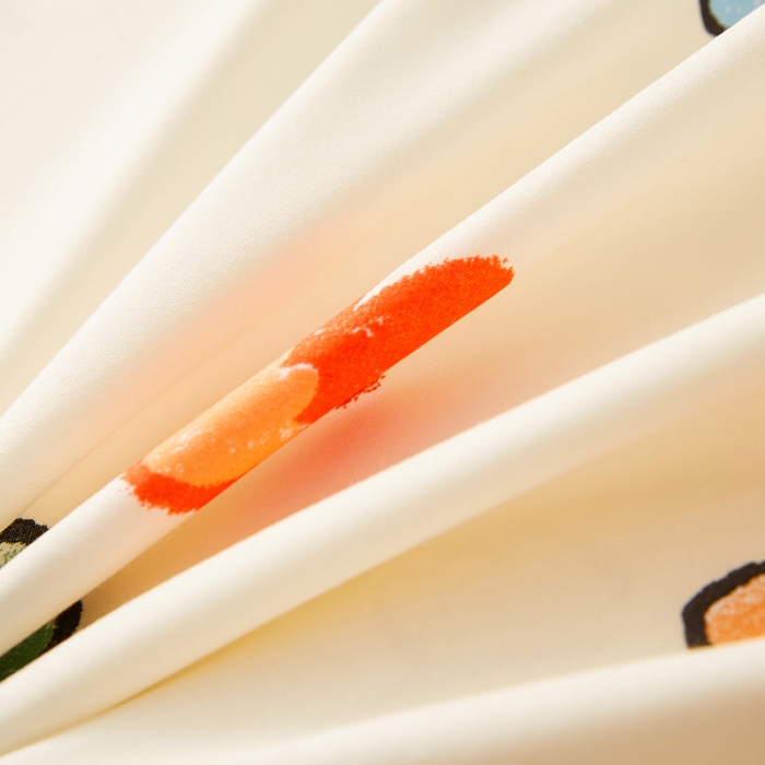 91家纺网 家纺一手货源 找家纺 艾裙海床笠 2025新款乐卡棉亲肤韩版小清新四件套 恐龙乐园