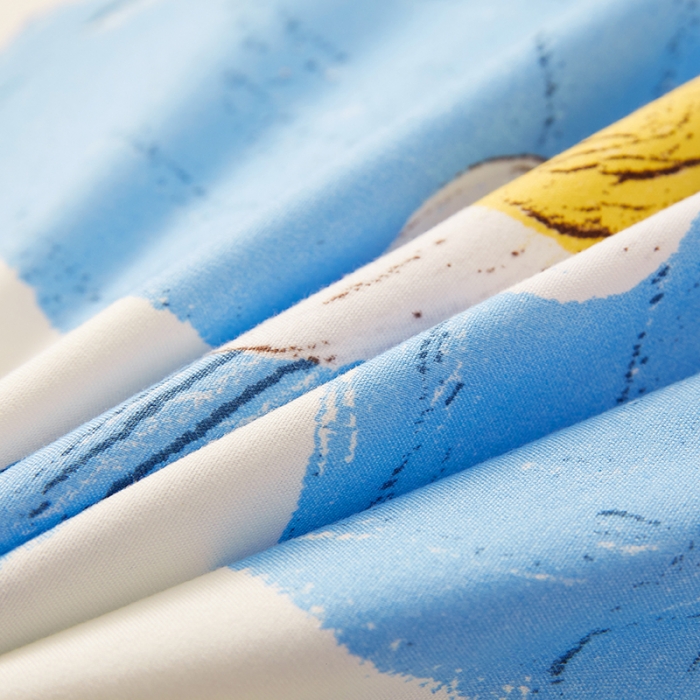 91家纺网 家纺一手货源 找家纺 艾裙海床笠 2025新款乐卡棉亲肤韩版小清新四件套 清甜草莓