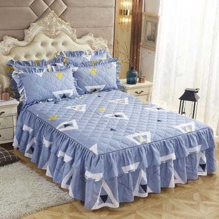 91家纺网 家纺一手货源 找家纺 （总）艾裙海 2025新款蕾丝夹棉床裙单品