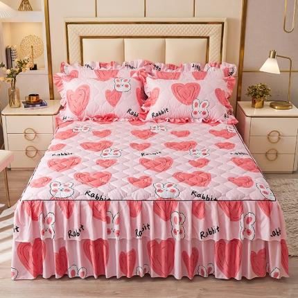 91家纺网 家纺一手货源 找家纺 （总）艾裙海 2025新款蕾丝夹棉床裙单品