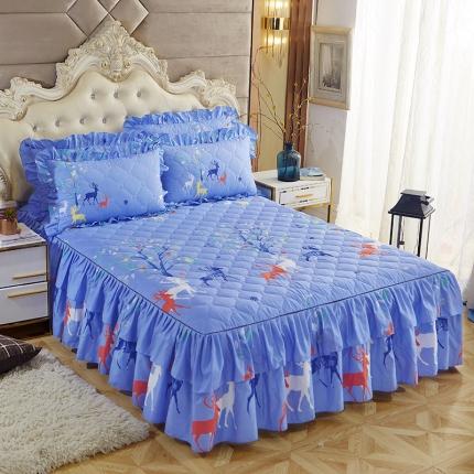 91家纺网 家纺一手货源 找家纺 （总）艾裙海 2025新款蕾丝夹棉床裙单品