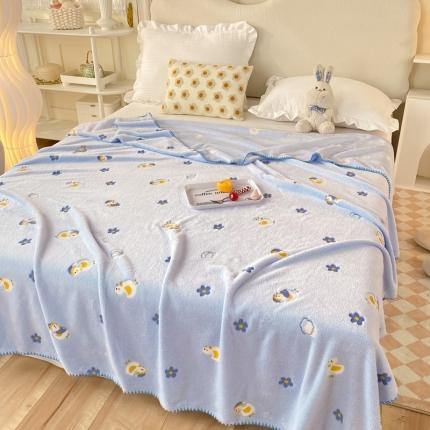 91家纺网 家纺一手货源 找家纺 （总）大米家居2023新款云朵绒毛毯压花贝壳边多功能绒毯