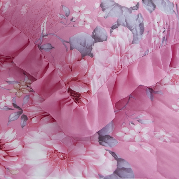 91家纺网 家纺一手货源 找家纺 （总）艾裙海 2025新款亲肤棉秋冬夹棉床裙四件套