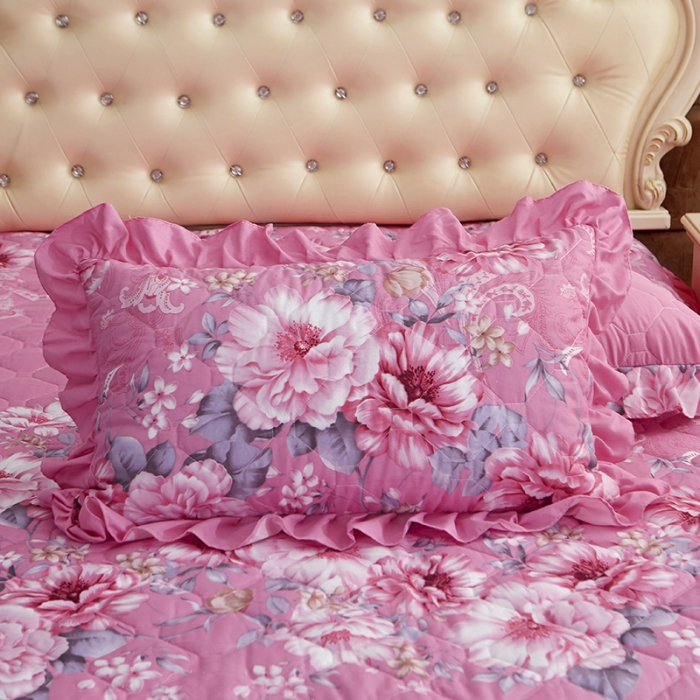 91家纺网 家纺一手货源 找家纺 （总）艾裙海 2025新款亲肤棉秋冬夹棉床裙四件套