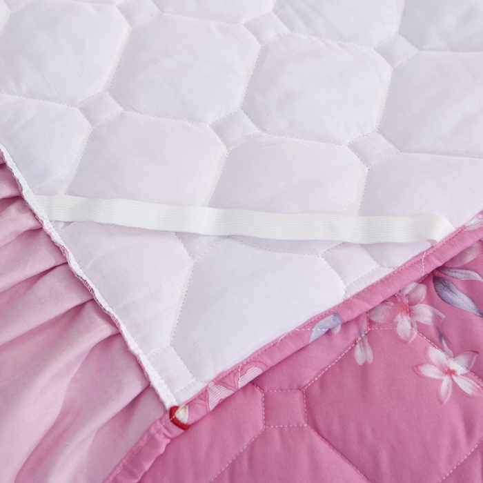 91家纺网 家纺一手货源 找家纺 （总）艾裙海 2025新款亲肤棉秋冬夹棉床裙四件套