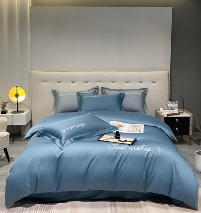 91家纺网 家纺一手货源 找家纺 （总）寐居 2022新款60支长绒棉刺绣四件套