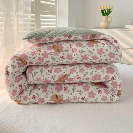 91家纺网 家纺一手货源 找家纺 （总）寐居 2022新款A类针织棉超柔保暖印花冬被