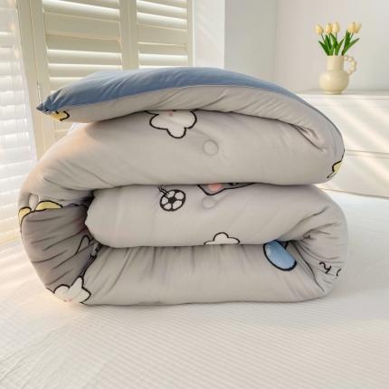 91家纺网 家纺一手货源 找家纺 （总）寐居 2022新款A类针织棉超柔保暖印花冬被