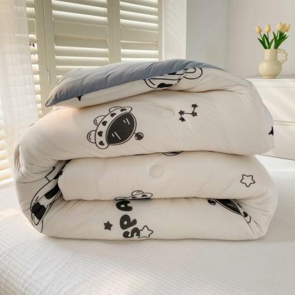 91家纺网 家纺一手货源 找家纺 （总）寐居 2022新款A类针织棉超柔保暖印花冬被